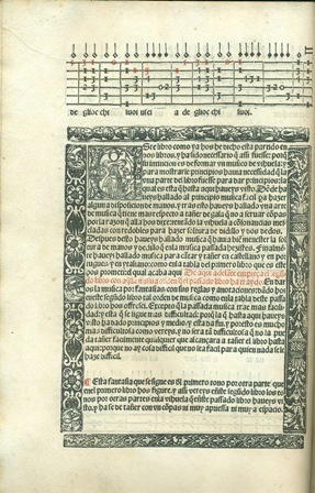 Foto de Libro de música de vihuela de mano: precioso impreso musical del siglo XVI.